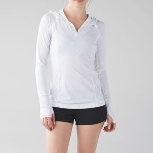 Lululemon Water Bound White Hoodie